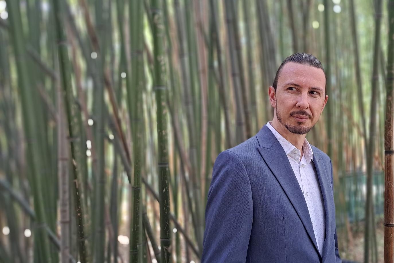 Scott Morris connecting with collaborators